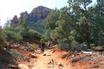 PICTURES/Submarine Rock - Sedona/t_Sharon on Broken Arrow Trail.JPG